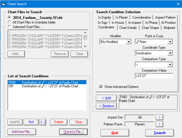 Chart search OOB