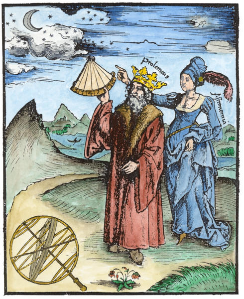 Ptolemy guided by muse